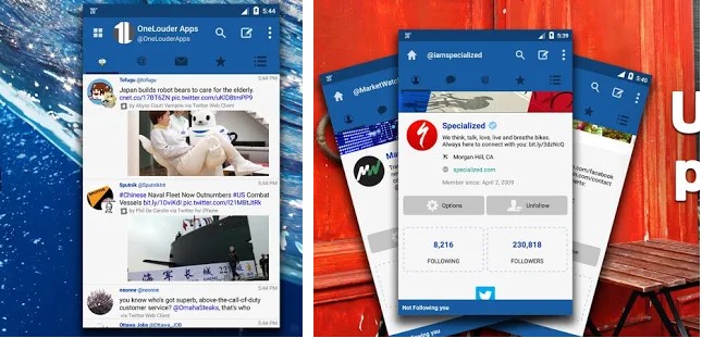 Tweetcaster app